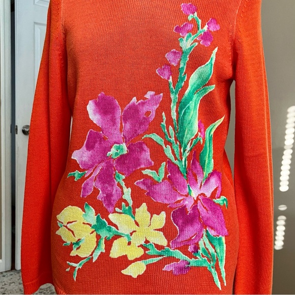 GORGEOUS NWT painted Ralph Lauren sweater, never worn - Picture 2 of 8